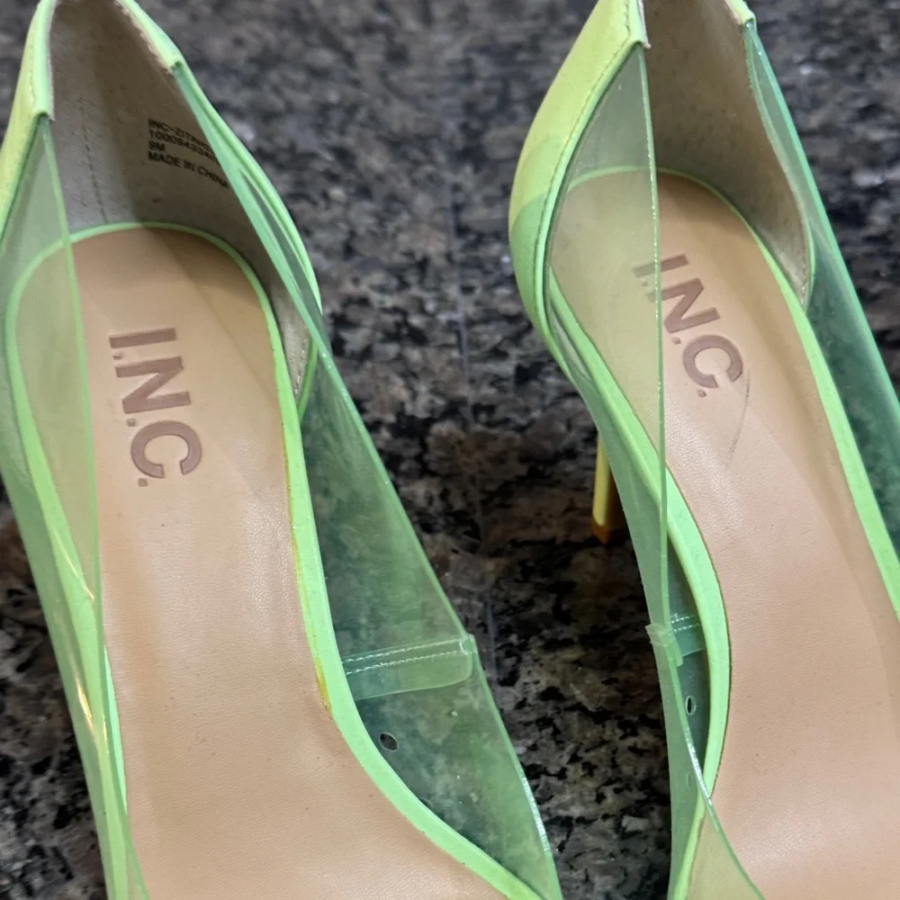 INC International Concepts Women's Lime Green Heels NIB 9 - Picture 5 of 15